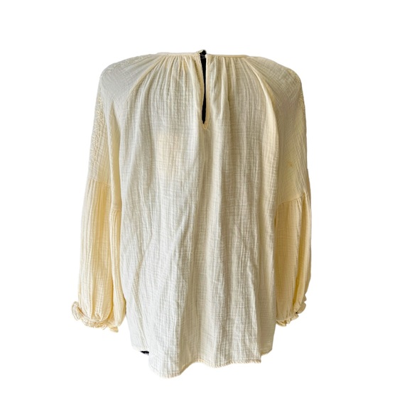 UNIVERSAL THREAD Peasant Puff Sleeve Top Dog Bone Size XL New With Tags - Picture 5 of 8